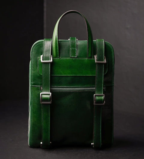 Women's Convertible Leather Backpack Shoulder Bag - Clarissa