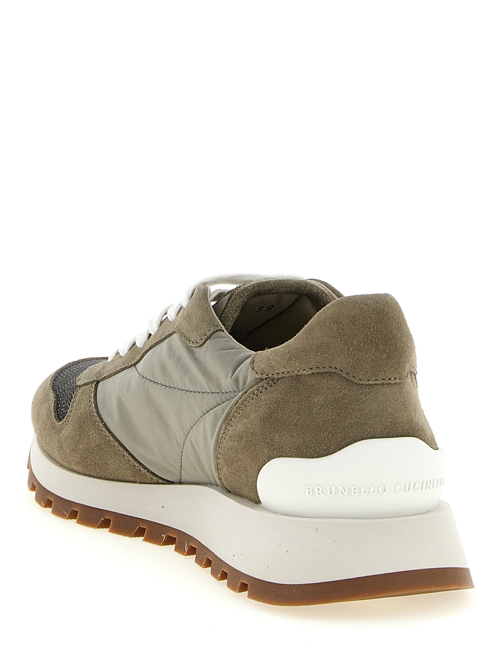 Techno Suede Sneakers with Jewel Detail for Everyday Comfort