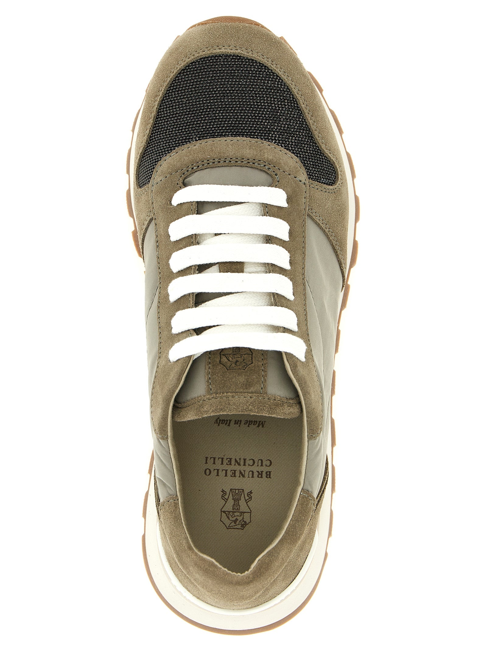 Techno Suede Sneakers with Jewel Detail for Everyday Comfort
