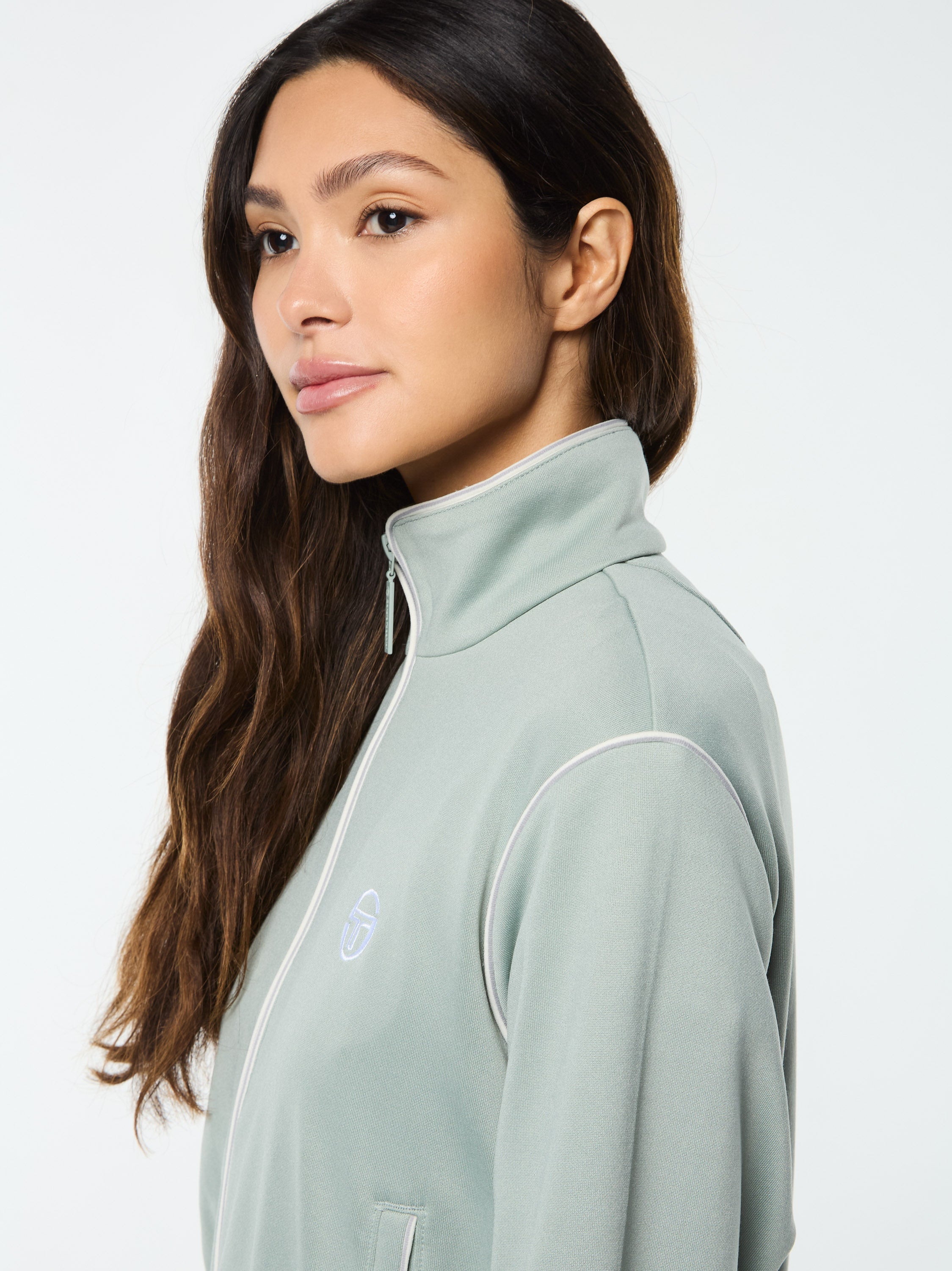 Terina Track Jacket- Slate Gray