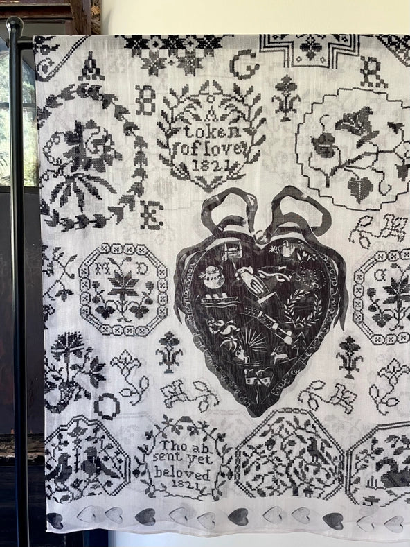 Token of Love Printed Bamboo Scarf