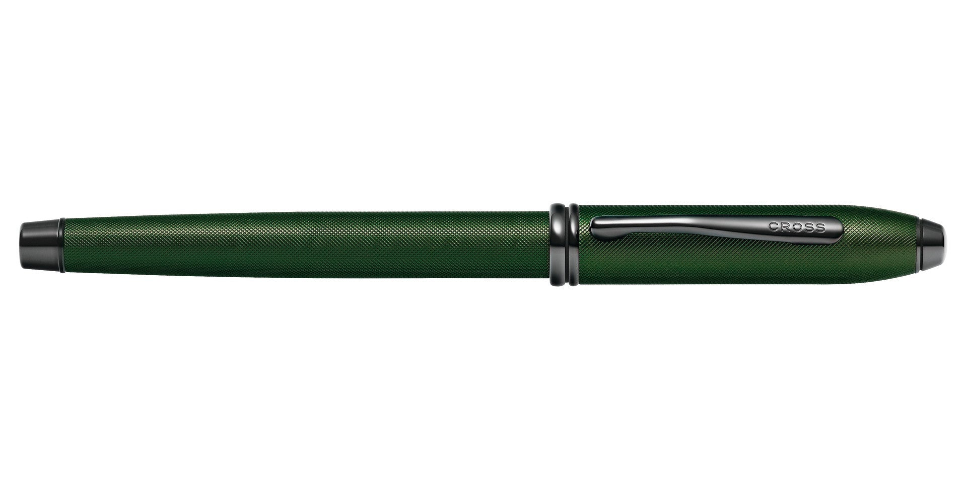 Townsend® Matte Green PVD Micro-knurl Rollerball Pen