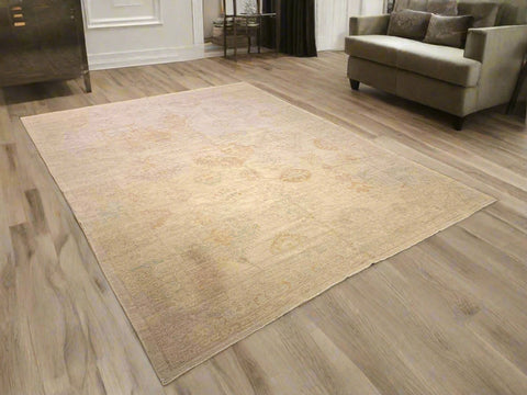 Hand-Knotted Sultanabad Vegetable-Dyed Wool Rug, 8' 10" x 11' 7"  (K)