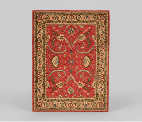 Hand-Knotted Sultanabad Vegetable-Dyed Wool Rug, 8" x 10" (K)