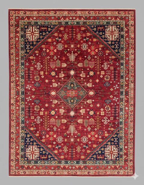 Hand-Knotted Sultanabad Vegetable-Dyed Wool Rug, 8' 1" x 10'