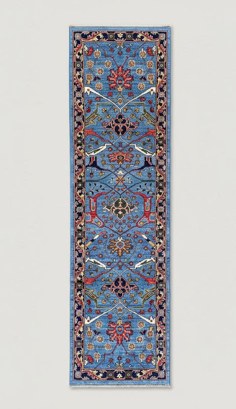 Hand-Knotted Sultanabad Vegetable-Dyed Wool Rug, 2' 10" x 12' 0"