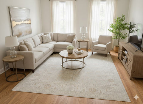 Hand-Knotted Sultanabad Vegetable-Dyed Wool Rug, 10' 3" x 12' 10"  (K)