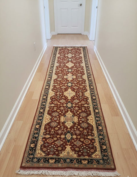 Sultanabad 100% wool Hand Made Rug - size 2' 8" x 10' 6"  (P)