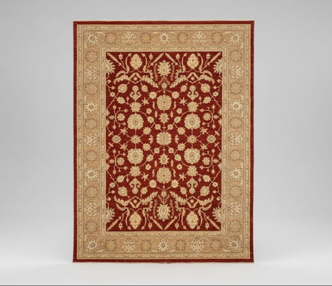 Hand-Knotted Sultanabad Vegetable-Dyed Wool Rug, 9" x 11' 8"  (K)