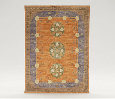 Khotan Pomegranate design Oriental Rug, size 8' 11" x 11' 6"  (D)