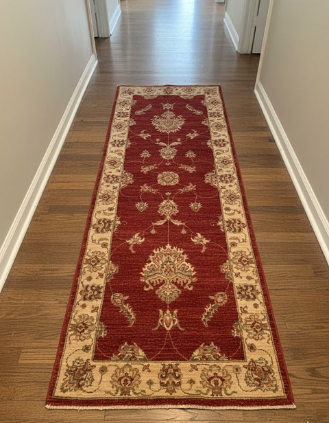 Hand-Knotted Sultanabad Vegetable-Dyed Wool Rug, 2' 6" x 6' 10"  (K)