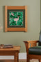 Arts & Crafts Mission Oak Framed Art with Woodland Harmony
