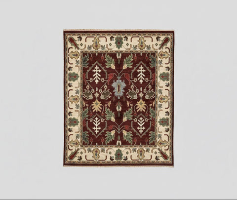 Sultanabad 100% wool Hand Made Rug, 8' x 10' (P)