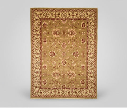 Hand-Knotted Sultanabad Vegetable-Dyed Wool Rug, 9' 1" x 12' 2" (K)