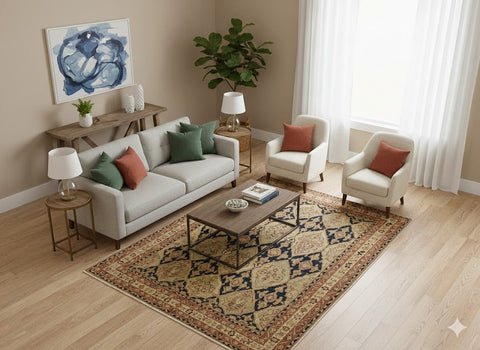 Sultanabad 100% Wool Oriental Rug 10' 1" x 13'