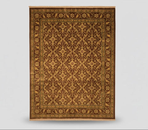 Sultanabad 100% wool Hand Made Rug, 7' 9" x 9' 8" (P)