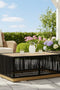 Alpine Teak outdoor collection Black Rope Coffee table