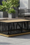 Alpine Teak outdoor collection Black Rope Coffee table