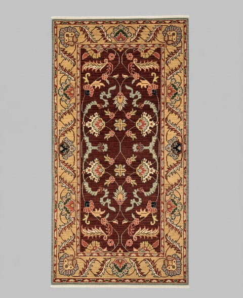 Hand-Knotted Sultanabad Vegetable-Dyed Wool Rug, 2' 8" x 4' 10" (K)