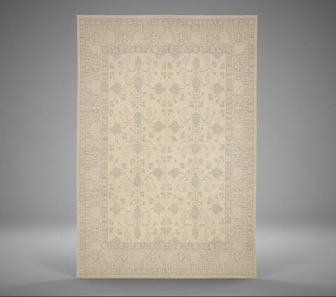 Khotan Pomegranate design Oriental Rug, 8' x 10' (D)