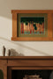 Arts & Crafts Mission Oak Framed Art with Silent Forest Michael's Cherry