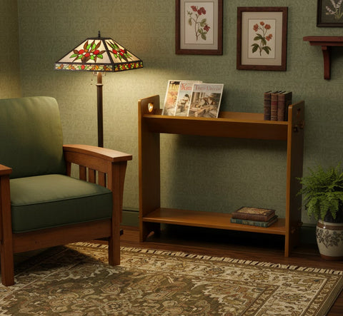 Mission / Arts and Crafts Book and Magazine Stand - Michael's Cherry (MC1)