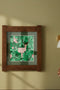 Arts & Crafts Mission oak Framed Art in Rich Botanical illustration