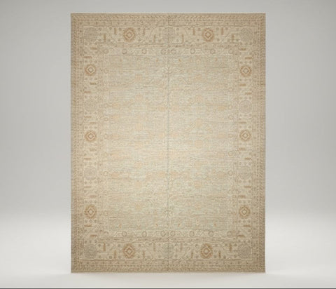 Hand-Knotted Sultanabad Vegetable-Dyed Wool Rug, 10' 3" x 12' 10"  (K)