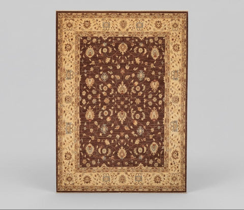Hand-Knotted Sultanabad Vegetable-Dyed Wool Rug, 8" x 10" (K)