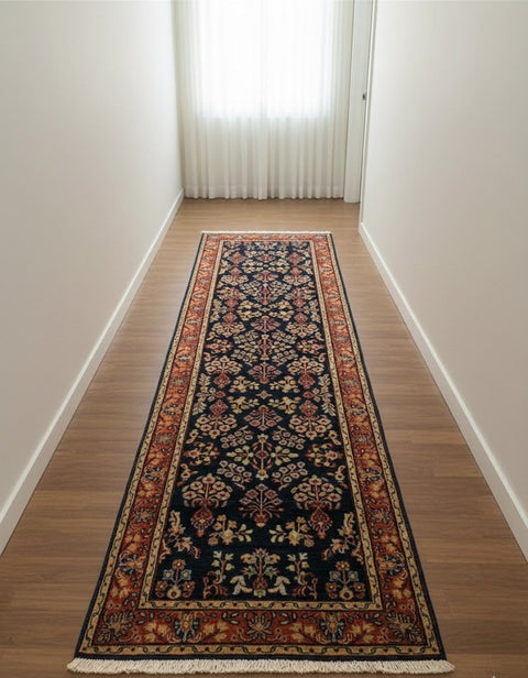 Sultanabad 100% wool Hand Made Rug - size 2' 8" x 8' 1" (P) SAROUK