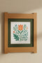 Arts & Crafts Mission Oak Framed Art with Floral Tree Michael's Cherry