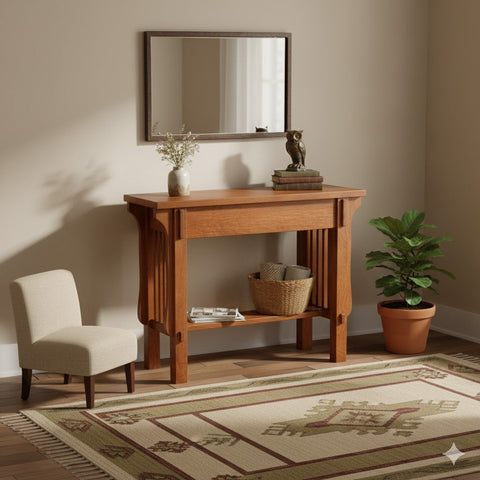 Arts & Crafts Crofter Console Table