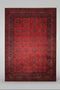Terkaman Tribal Afghan Oriental Rug, size 9' 11" x 13"  (C)