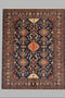 Hand-Knotted Vegetable Dye Kazak Rug from Pakistan, 9' 3" x 12' 8"