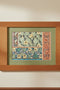 Arts & Crafts Mission Oak Framed Art with Floral Harmony