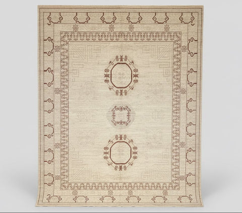 Khotan Pomegranate design Oriental Rug, 8' 5" x 10' 1" (D)