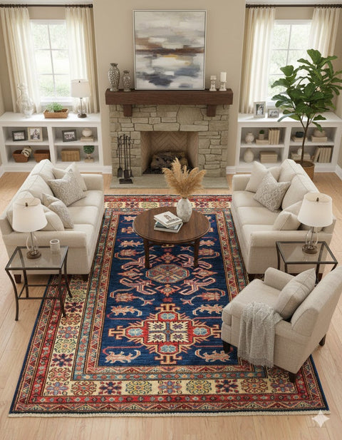 Kazak Hand Made 100% Wool Rugs 8' x 9' 11"