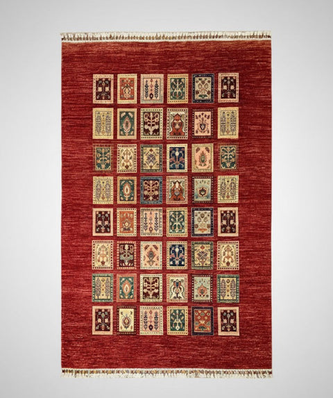 Hand-Knotted Sultanabad Vegetable-Dyed Wool Rug, 5' 9" x 7' 7" (K)