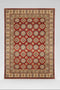 Hand-Knotted Vegetable Dye Kazak Rug from Pakistan, size 7' 9" x 11"