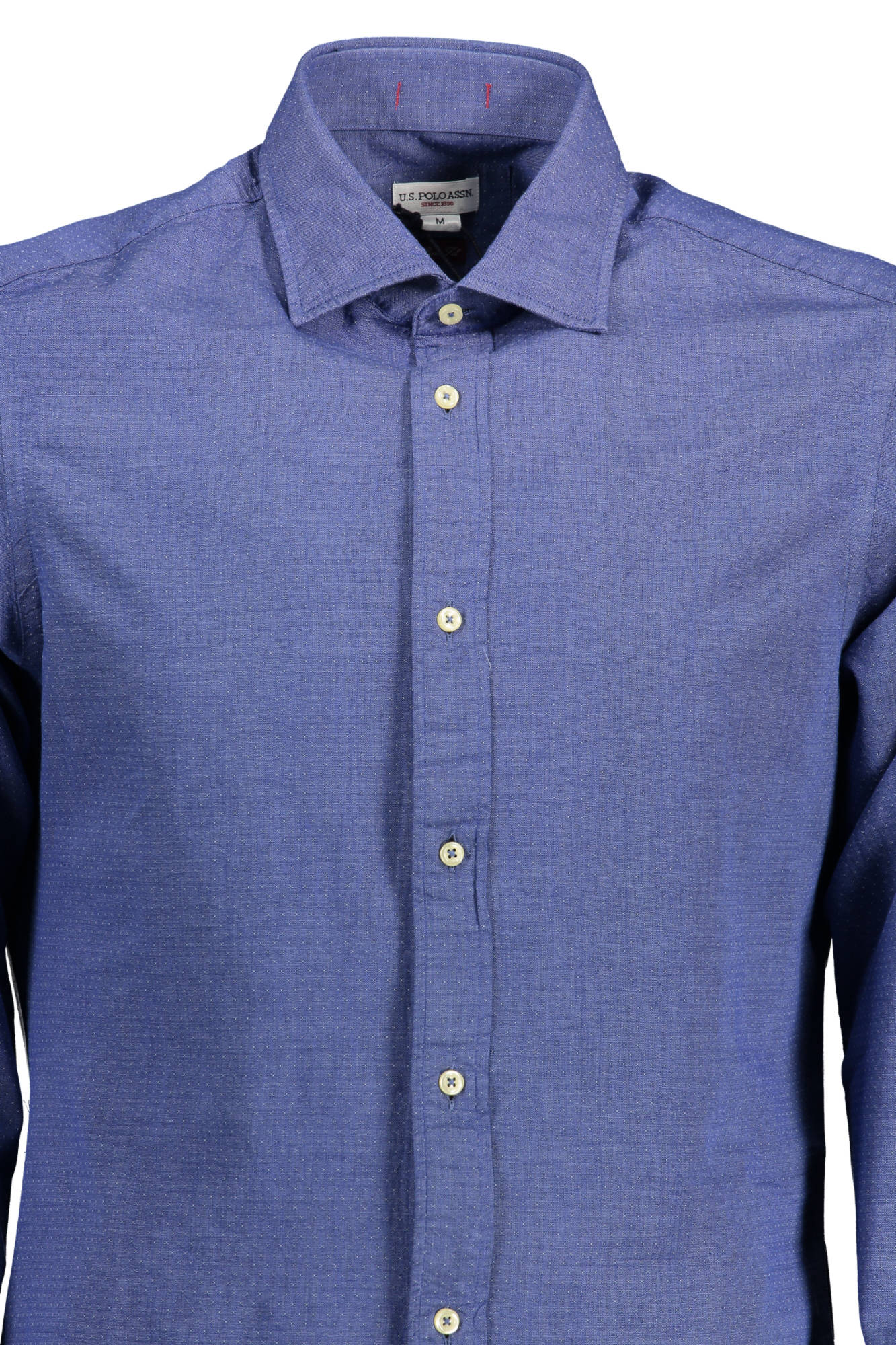 US POLO SHIRT LONG SLEEVE MEN BLUE-1