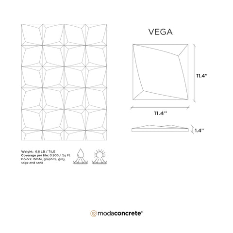 VEGA Concrete Wall Tile