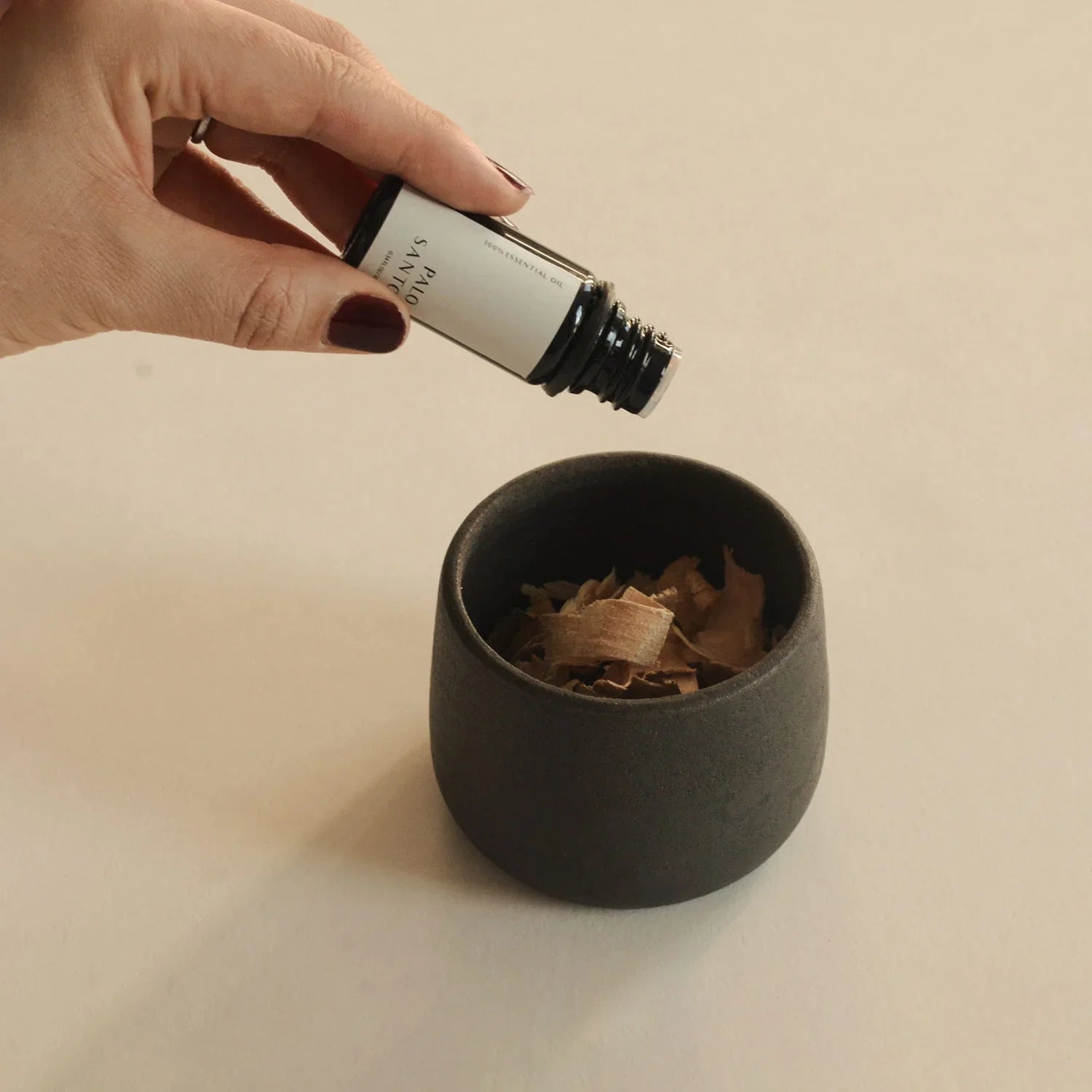 Versatile Black Clay Ceramic Cup