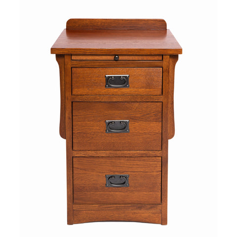 Crofter Style 3 Drawer End Table with Writing Tray-Michael Cherry-MC3