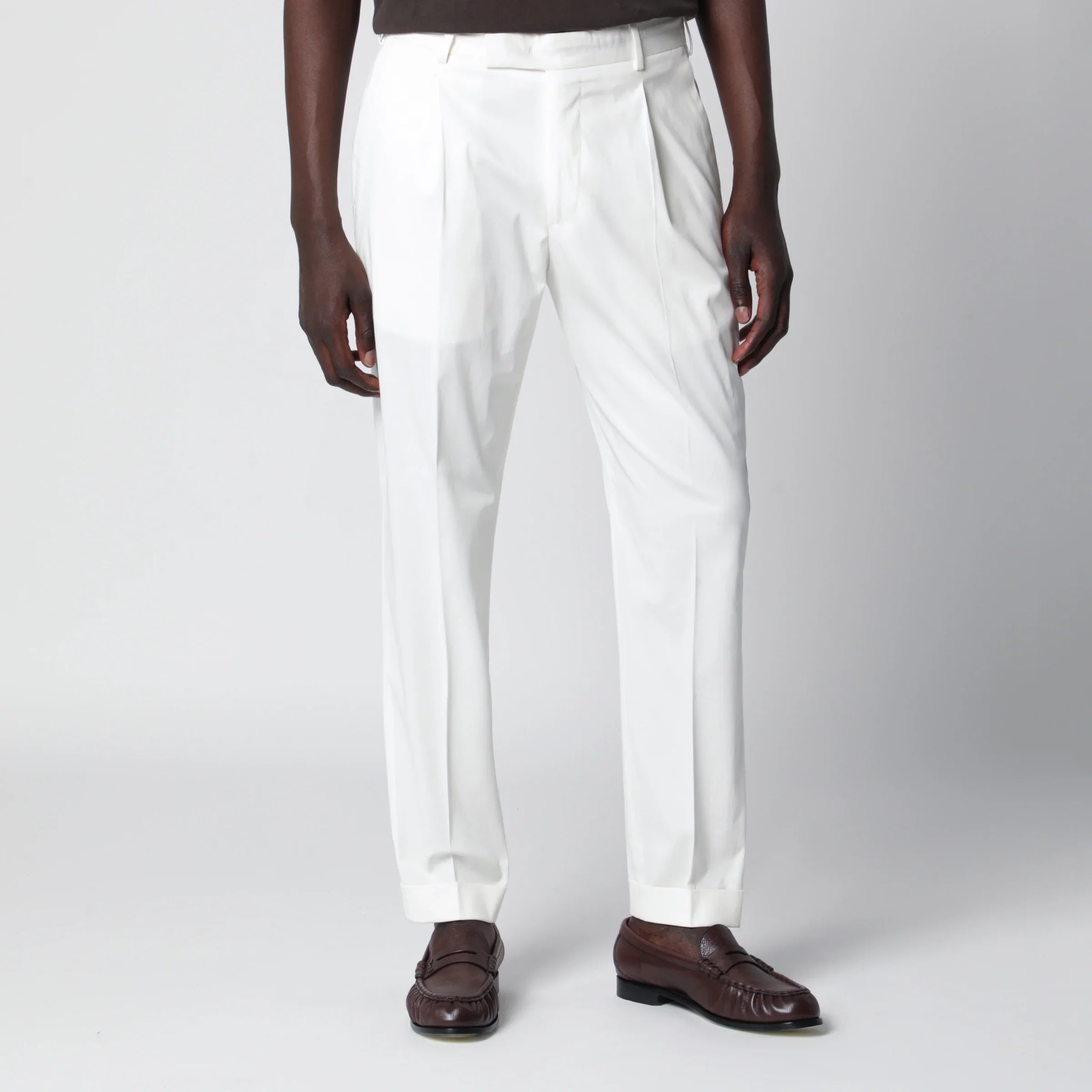 White Cotton Trousers Breathable Everyday Comfort