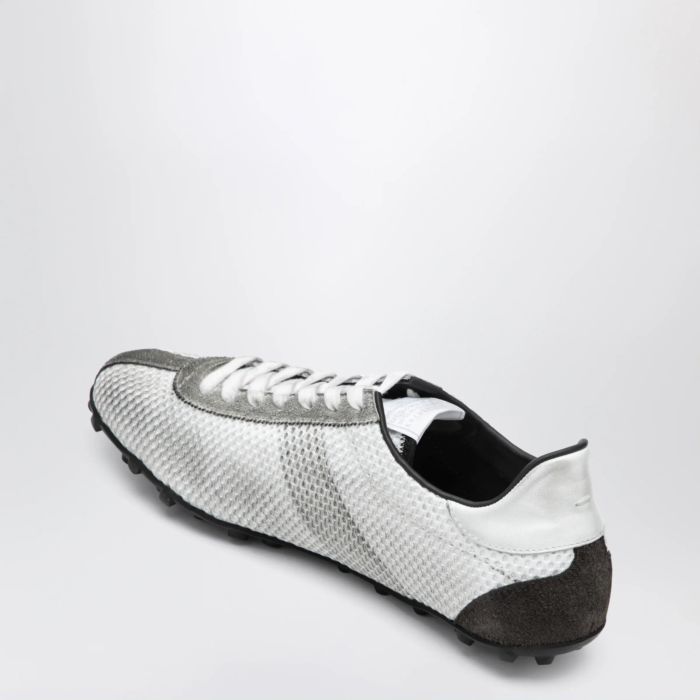 White Grey Fabric Suede Sneakers for Comfortable Everyday Wear