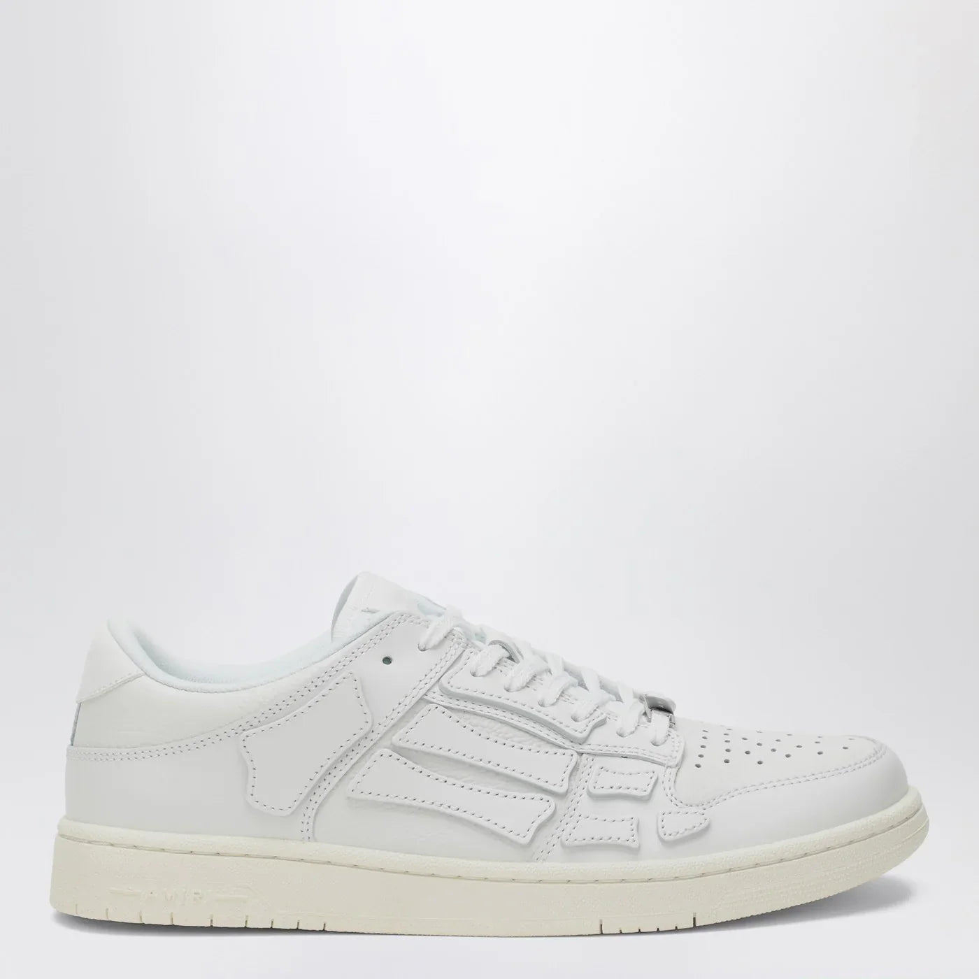White Leather Low-Top Sneakers for Comfort