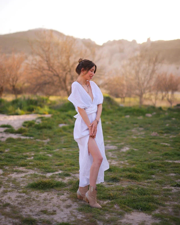 White Multi Style Dress