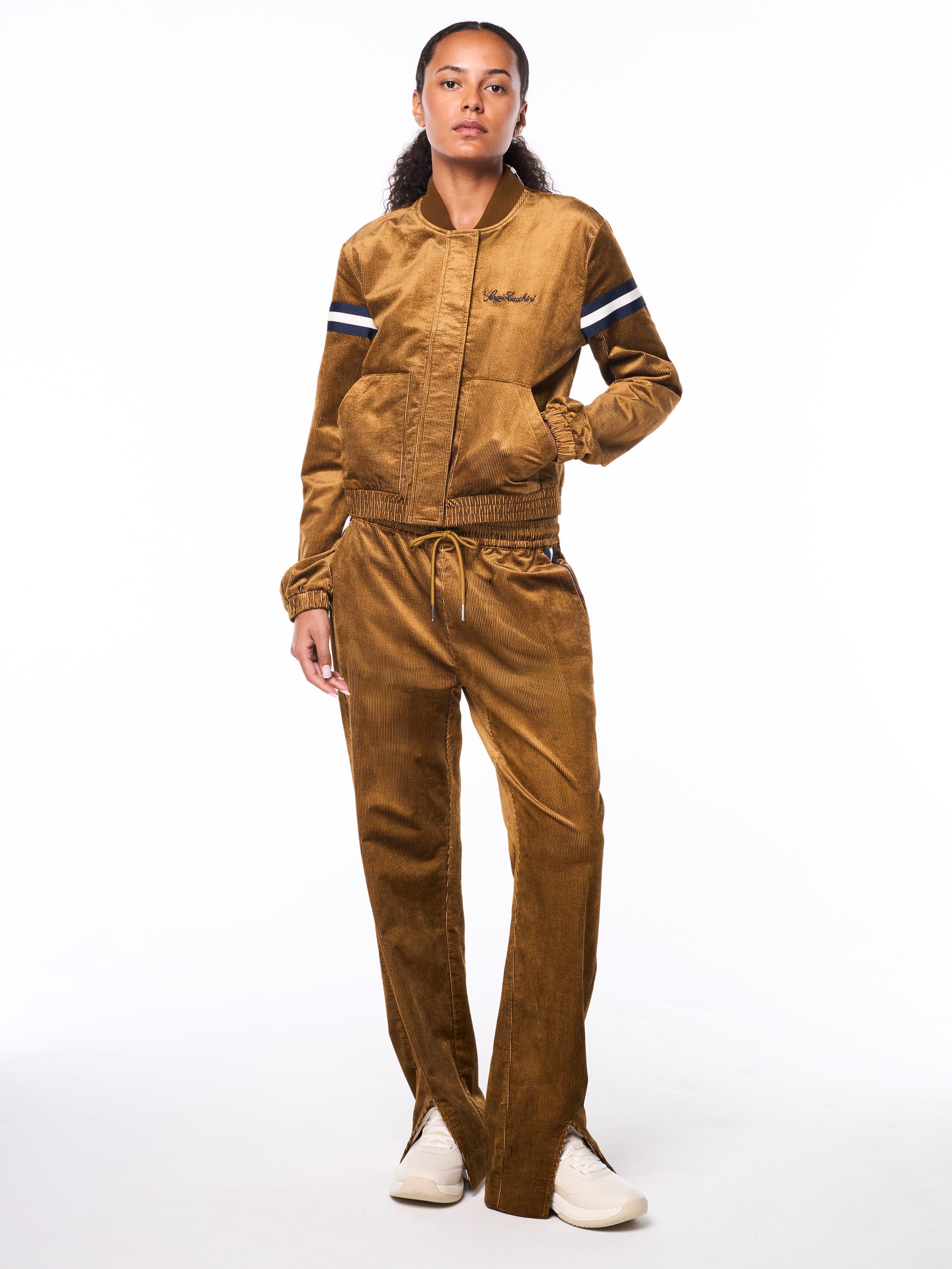 Women's Cordurato Track Pant- Bronze Brown