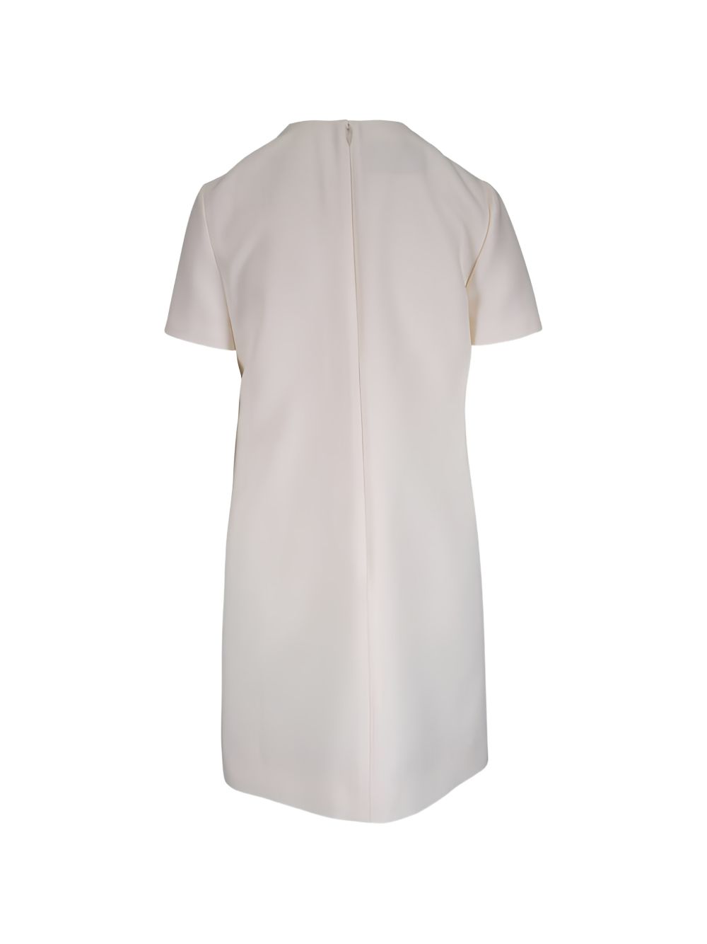 Wool Silk Dress with Gold Hardware