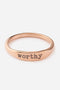 Worthy Ring